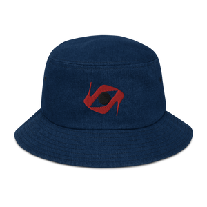 Open image in slideshow, Signature Logo-Denim bucket hat
