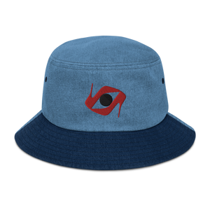 Open image in slideshow, Signature Logo-Denim bucket hat
